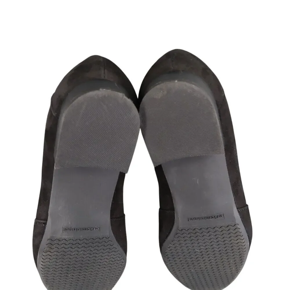 Eric Michael Shoes Womens 39 Loafer Tassel Fashion Career Classic Leather Black